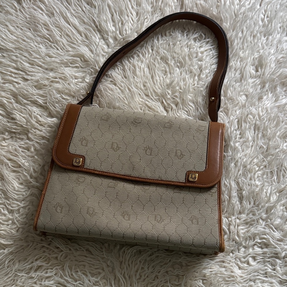 Vintage Dior Honeycomb Shoulder Bag